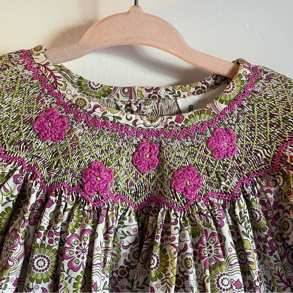 Zuccini Floral Kids Smocked Dress